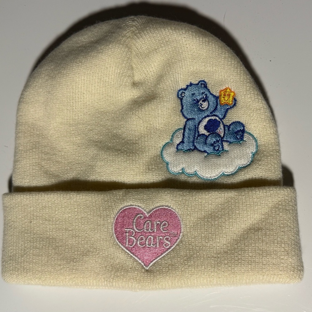 Care Bears Cream Beanie with Embroidered Design